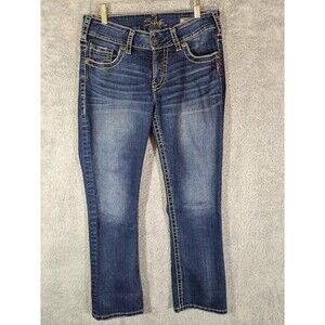 Silver jeans suki capri women's W29 Length 25" mid-rise